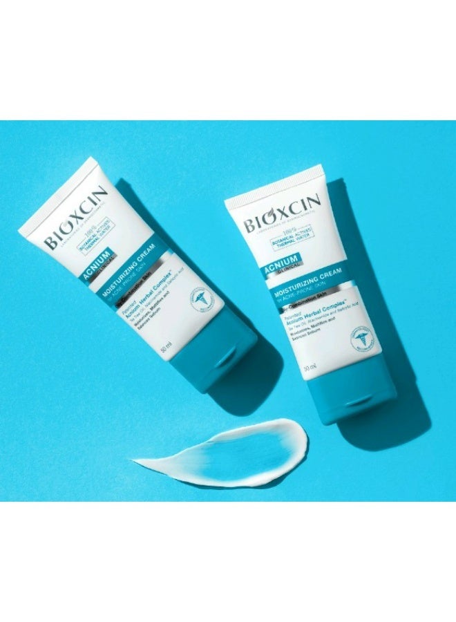 BIOXCIN Moisturizing Cream for Acne-Prone Skin, Lightweight Hydration, Helps Balance Oil & Maintain Clear Skin, Daily Face Cream, 50ml - Image 5